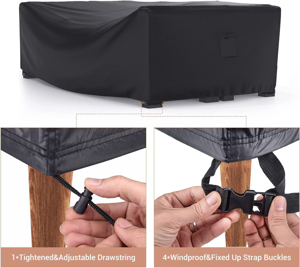 Mrrihand cover demonstrates secure four-click strap system for a snug fit.
