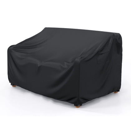 Mrrihand heavy-duty patio sofa cover on a 3-seater to shield from rain and sun.