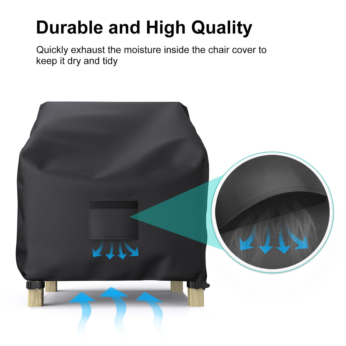 Mrrihand patio chair cover air vent design visible for airflow