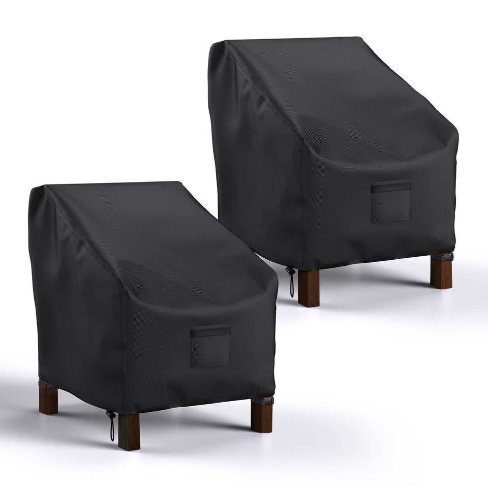 Mrrihand patio chair cover front view showing fit for dry chairs