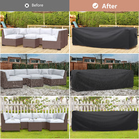 Mrrihand size guide image shows 111 x 74 x 28.3 inches for proper fit