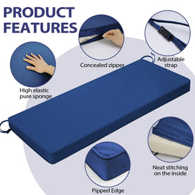 Mrsenloi cushion stitching detail showing double-layer seams for durability