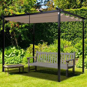 Mrsenloi storage-friendly pergola cover protects when not in use