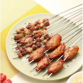 Mrxxjz stainless steel skewers dishwasher safe for quick cleanup.