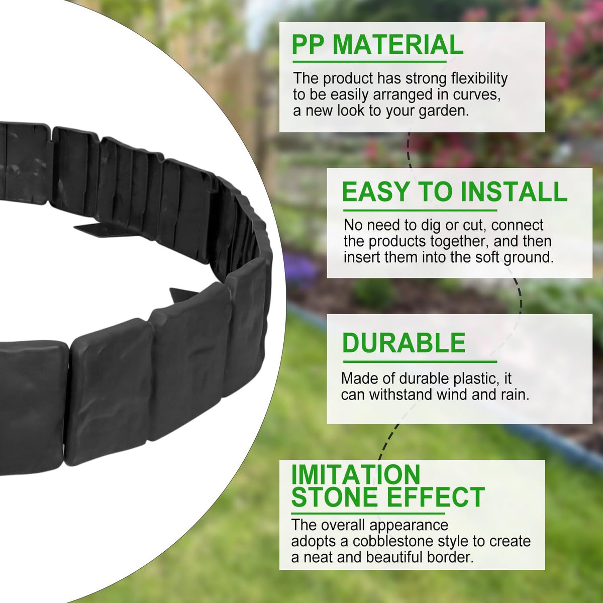MSISILY anchoring spikes ensure stable installation in wind and rain