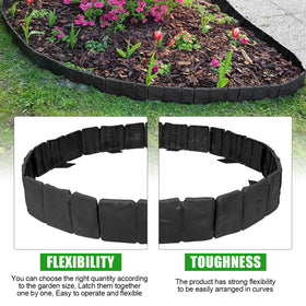 MSISILY interlocking edging panels joining easily for straight and curved borders.