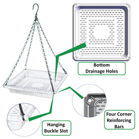 MSKIAUO durable plastic construction resists sun and rain for year-round backyard use.