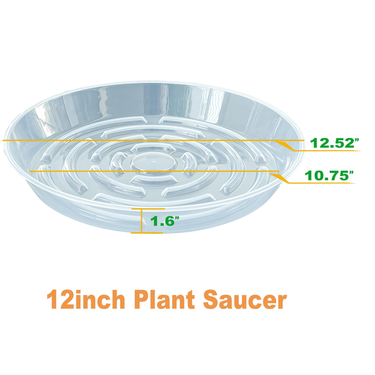 MSKIAUO elevated-base saucer supports better drainage and airflow around pots.
