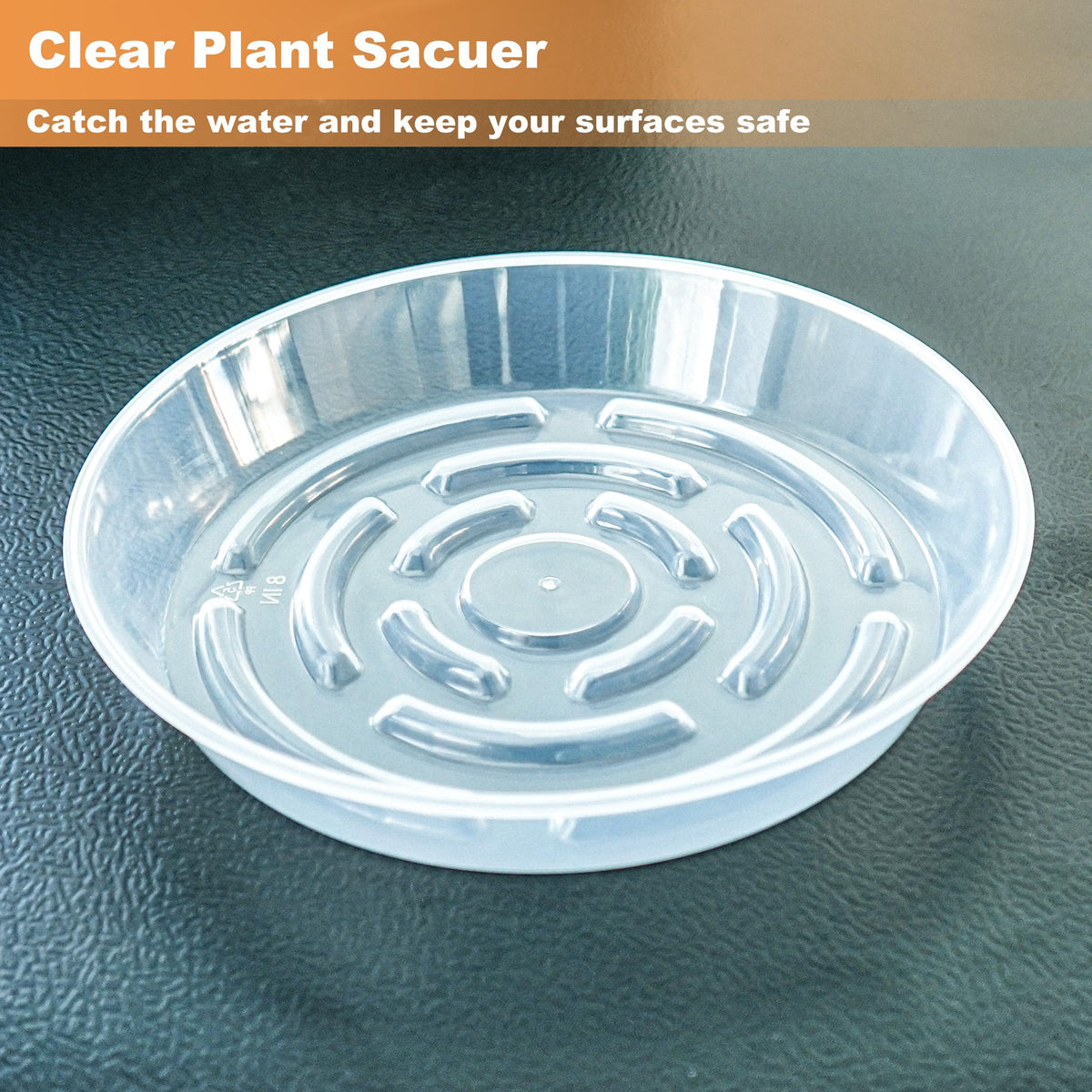 MSKIAUO elevated-base saucer aids drainage and airflow.