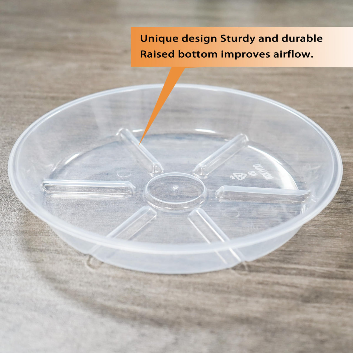 MSKIAUO minimalist saucer design blends with any pot and space.