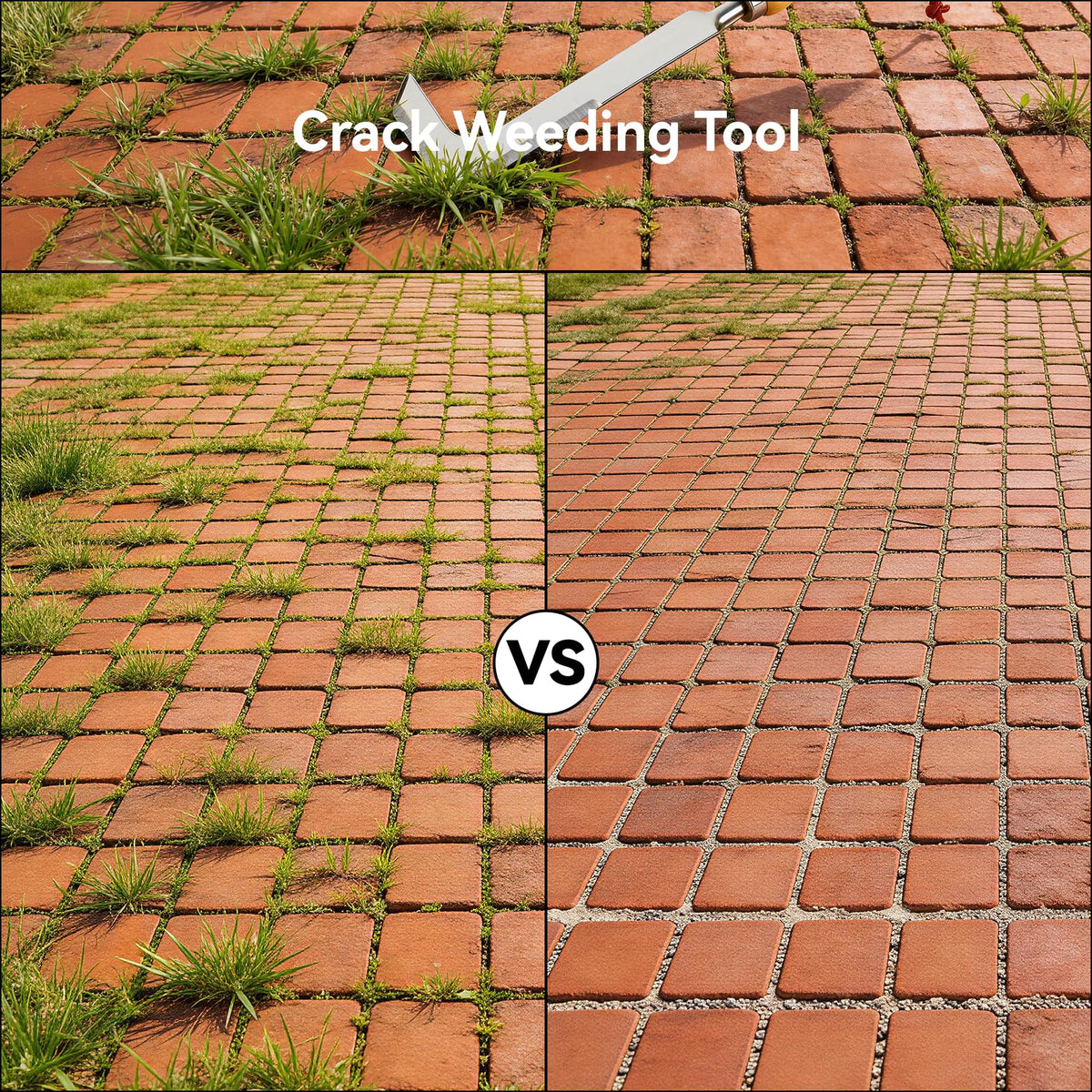Msstoodun tool in action clearing sidewalk cracks
