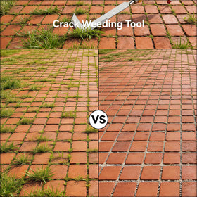 Msstoodun tool in action clearing sidewalk cracks