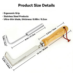 Msstoodun stainless steel root hook for pulling deep roots