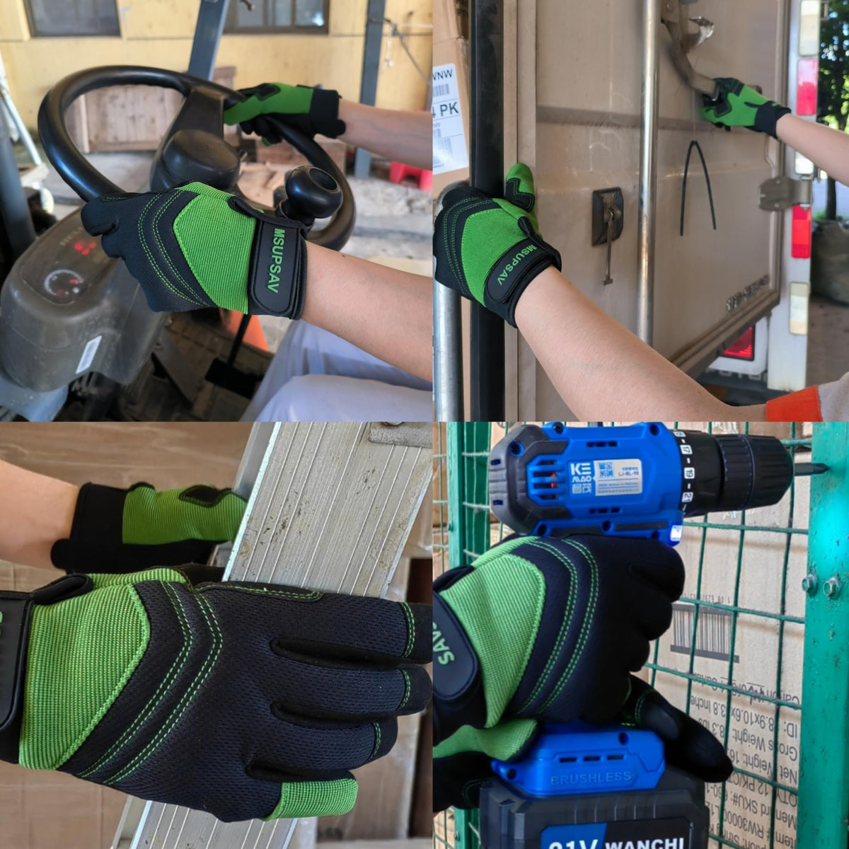 MSUPSAV adjustable cuff closure secures a secure fit for outdoor work.