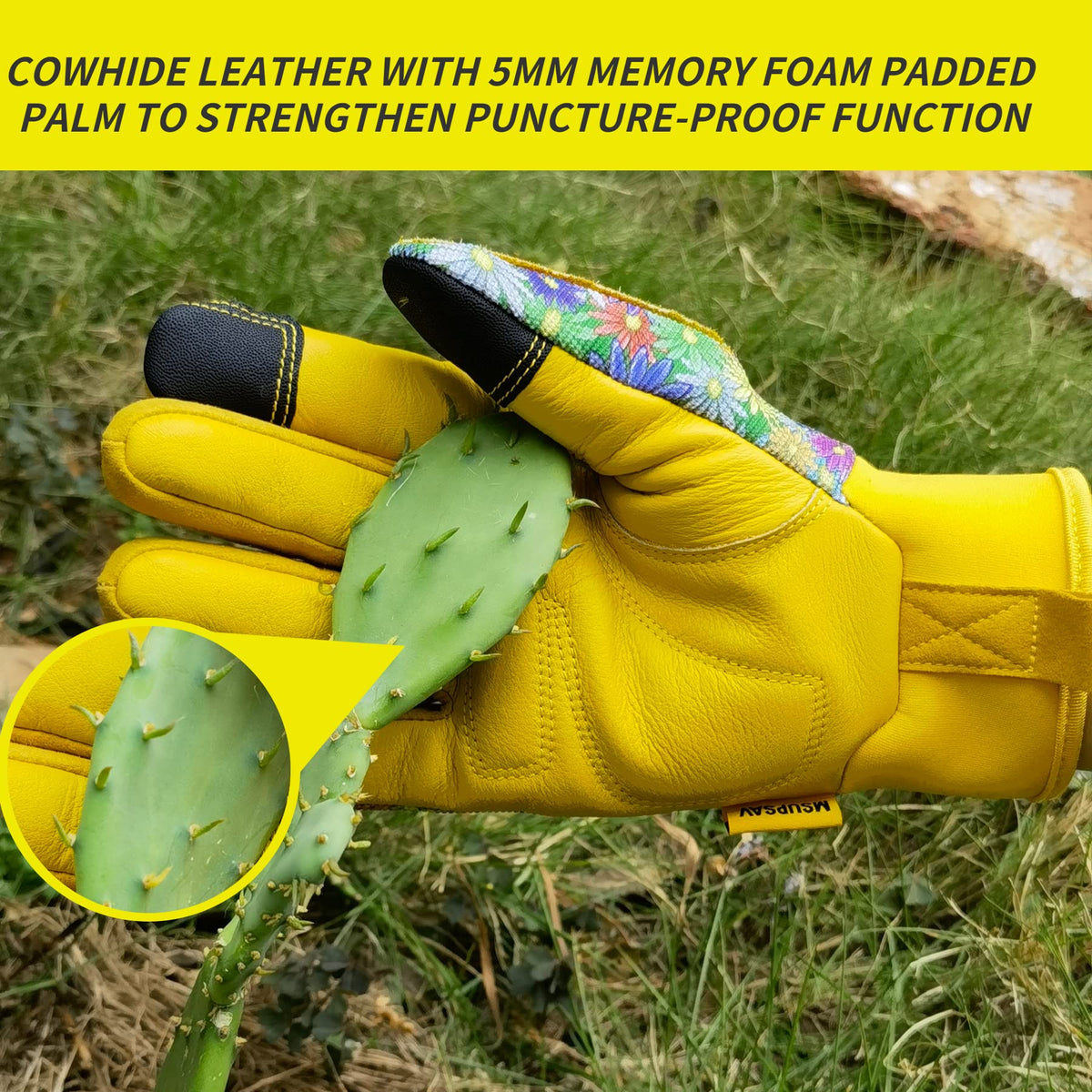 MSUPSAV gloves feature adjustable cuff closure for a secure fit