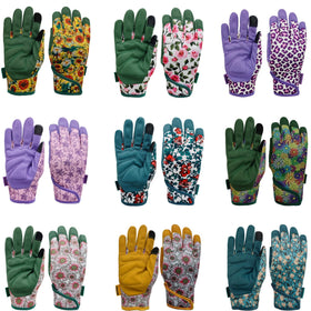MSUPSAV gloves' bright floral pattern for quick visibility in the garden