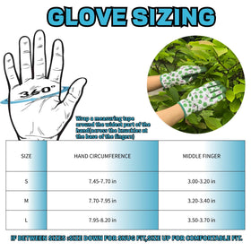 MSUPSAV gardening gloves in floral pattern for easy identification
