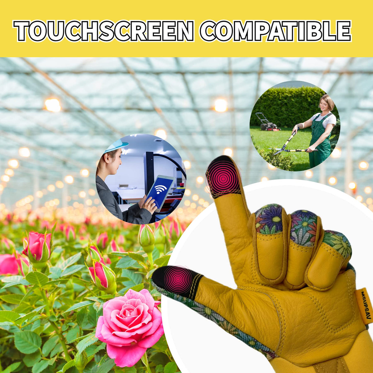 MSUPSAV versatile gloves suitable for weeding and mowing tasks