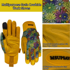 MSUPSAV gloves with reinforced fingertips for durability during pruning