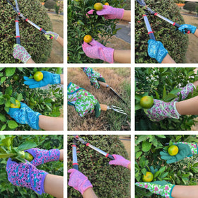 MSUPSAV reinforced fingertips support long-lasting wear in garden work.