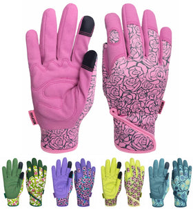 MSUPSAV gardening gloves with stretch-back for flexible, breathable protection during weeding
