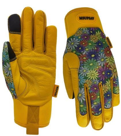 MSUPSAV gardening gloves with stretch back panel for flexible garden work