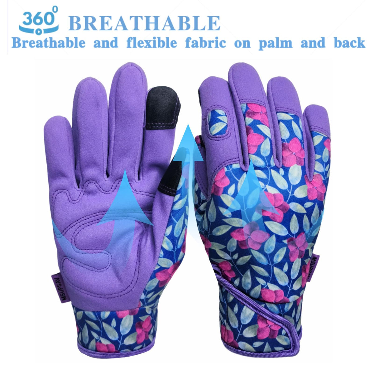 MSUPSAV gloves featuring touchscreen capability on thumb and forefinger