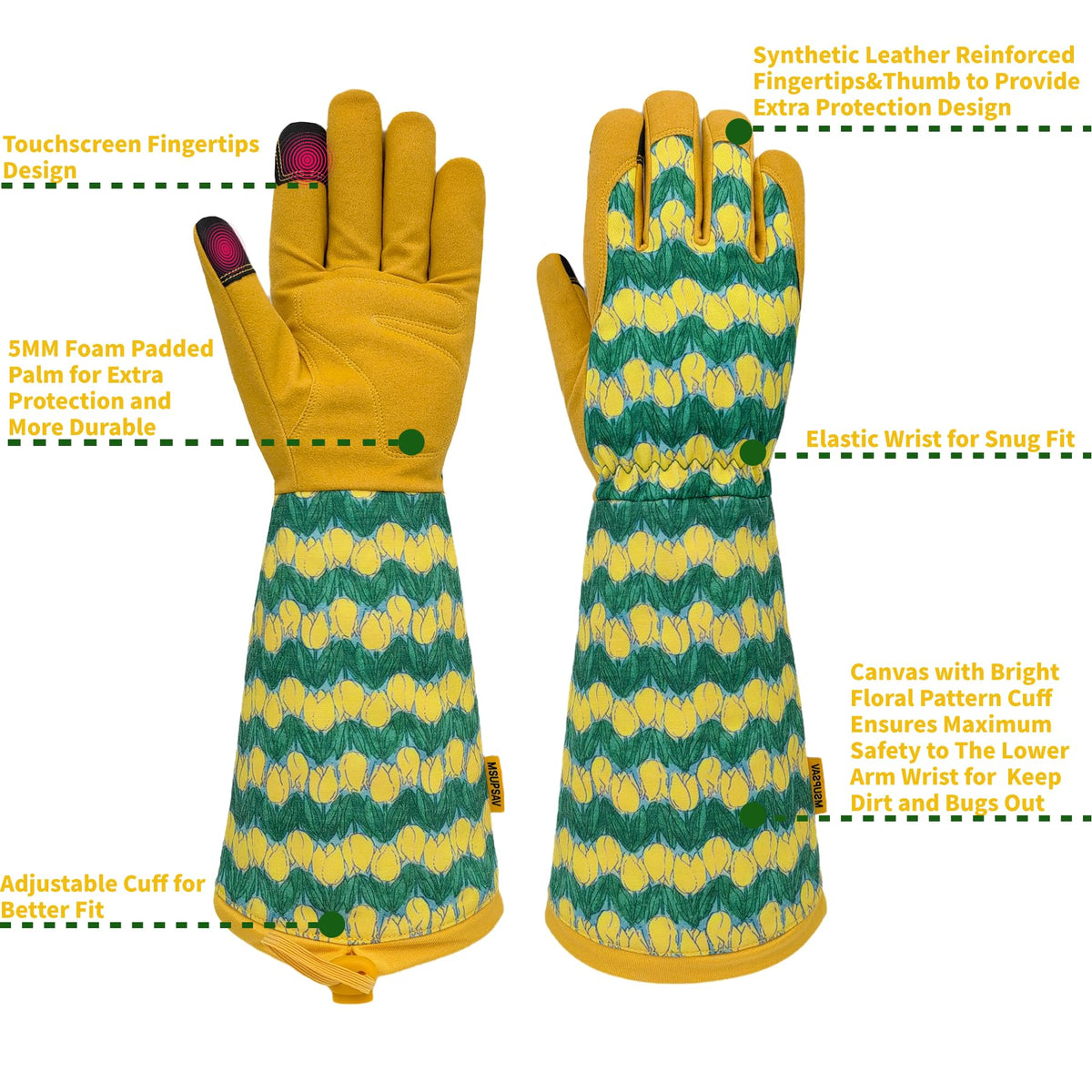 MSUPSAV gift-ready gardening gloves ideal for gardeners.