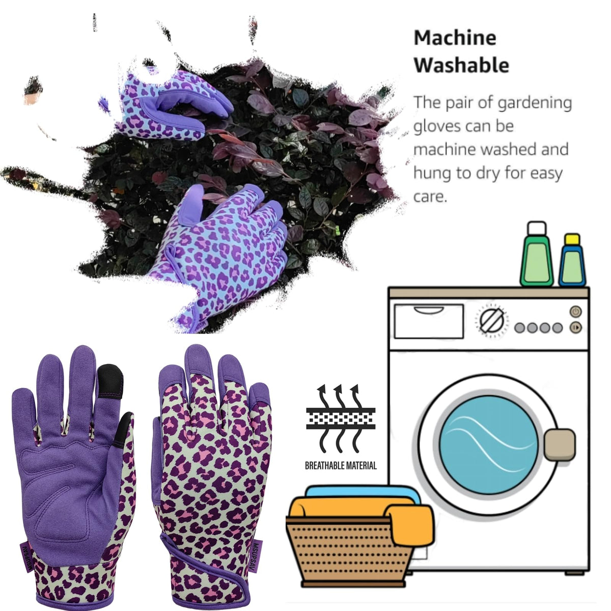MSUPSAV gloves adjustable closure for secure, personalized fit.