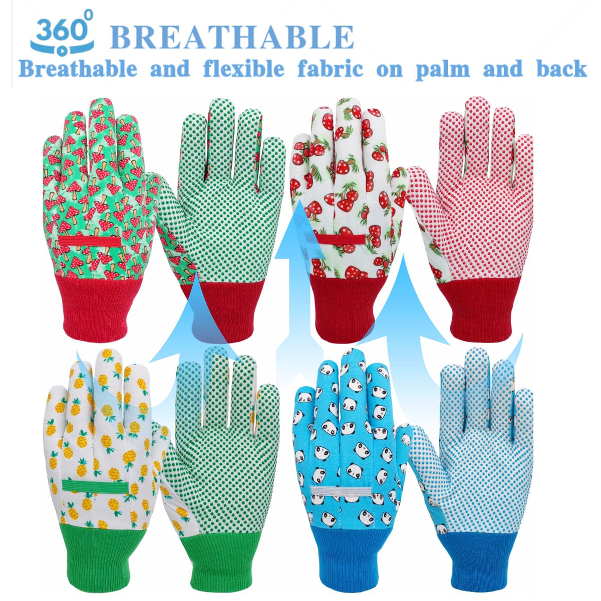 MSUPSAV Kids Garden Gloves foam-padded palm; added durability for small hands.