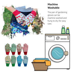 MSUPSAV Kids Garden Gloves velcro closure; secure fit for growing hands.