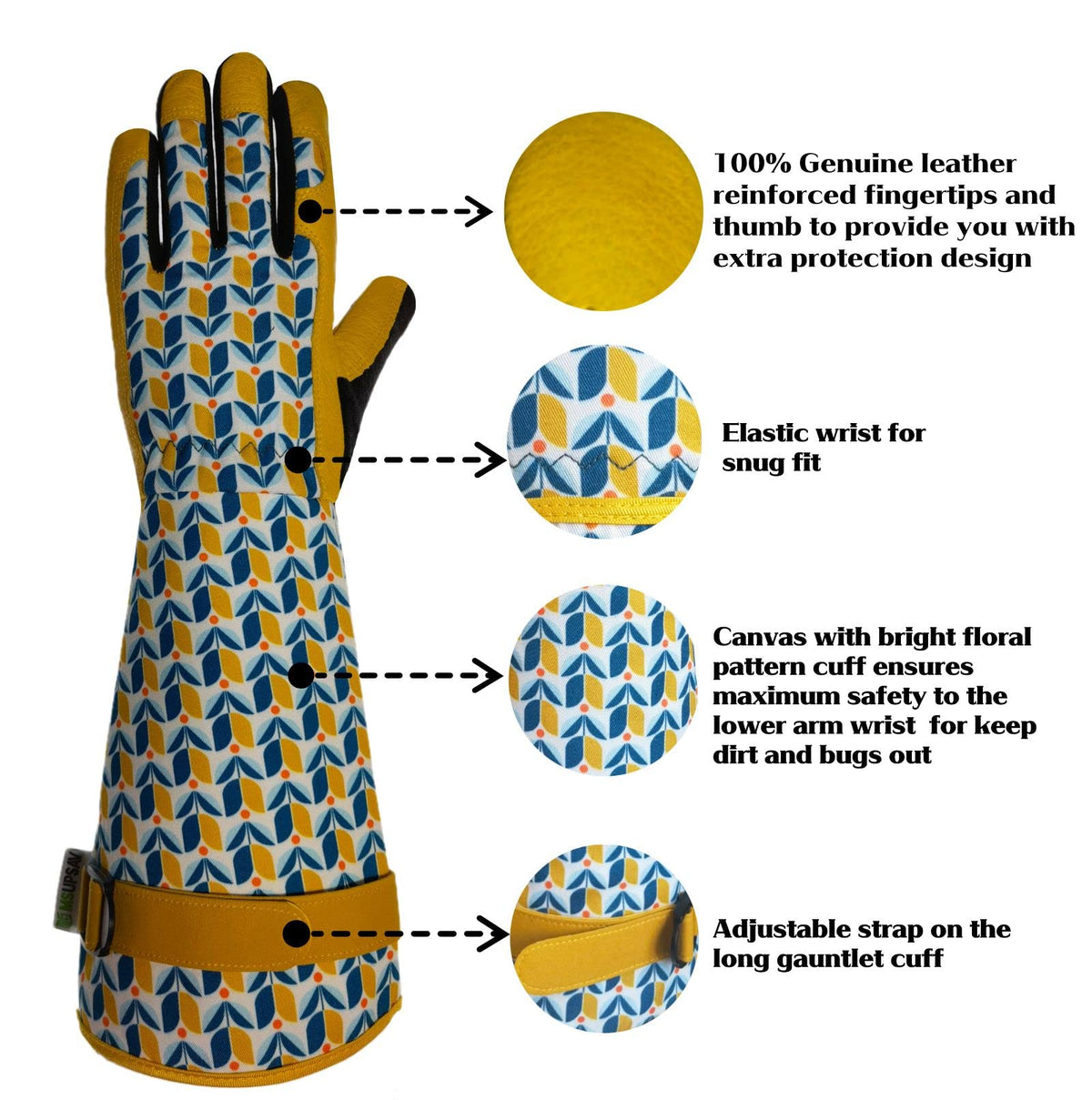MSUPSAV Foam-padded palm detail indicating extra protection during weeding