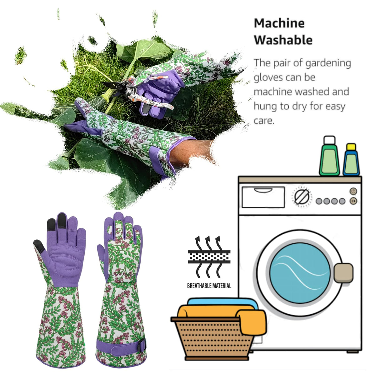 MSUPSAV puncture-resistant gloves guard against thorny stems and branches
