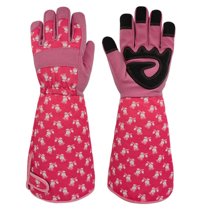 MSUPSAV Rose Pruning Gloves palm view with padded grip for pruning