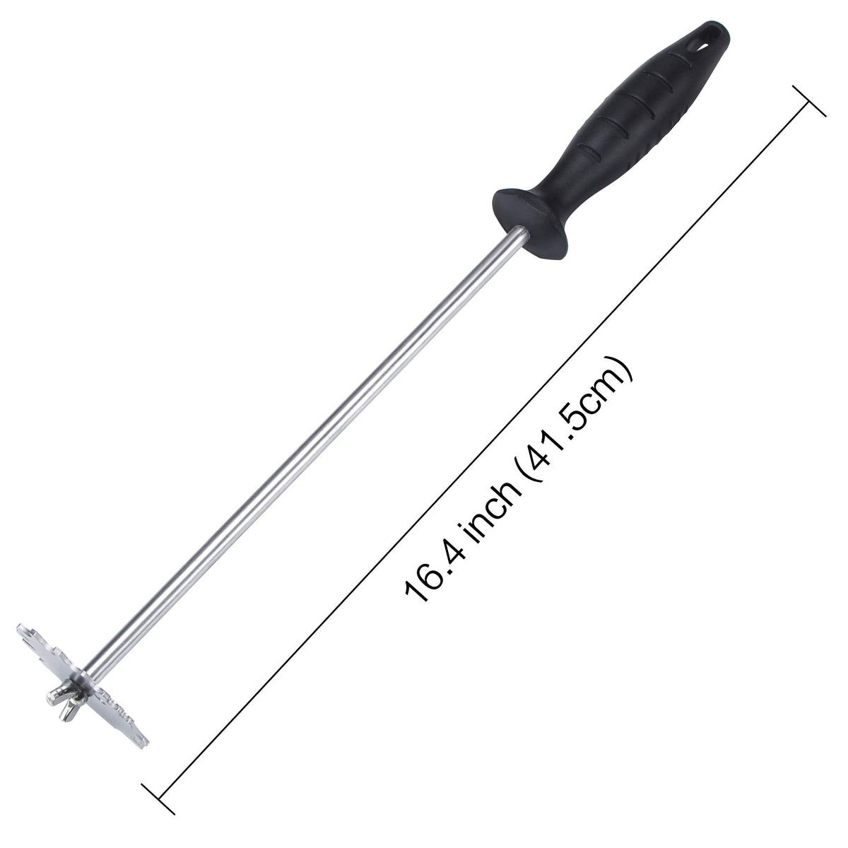 MSY BIGSUNNY Good Grip scraper cleans V-shaped grates for even heat.