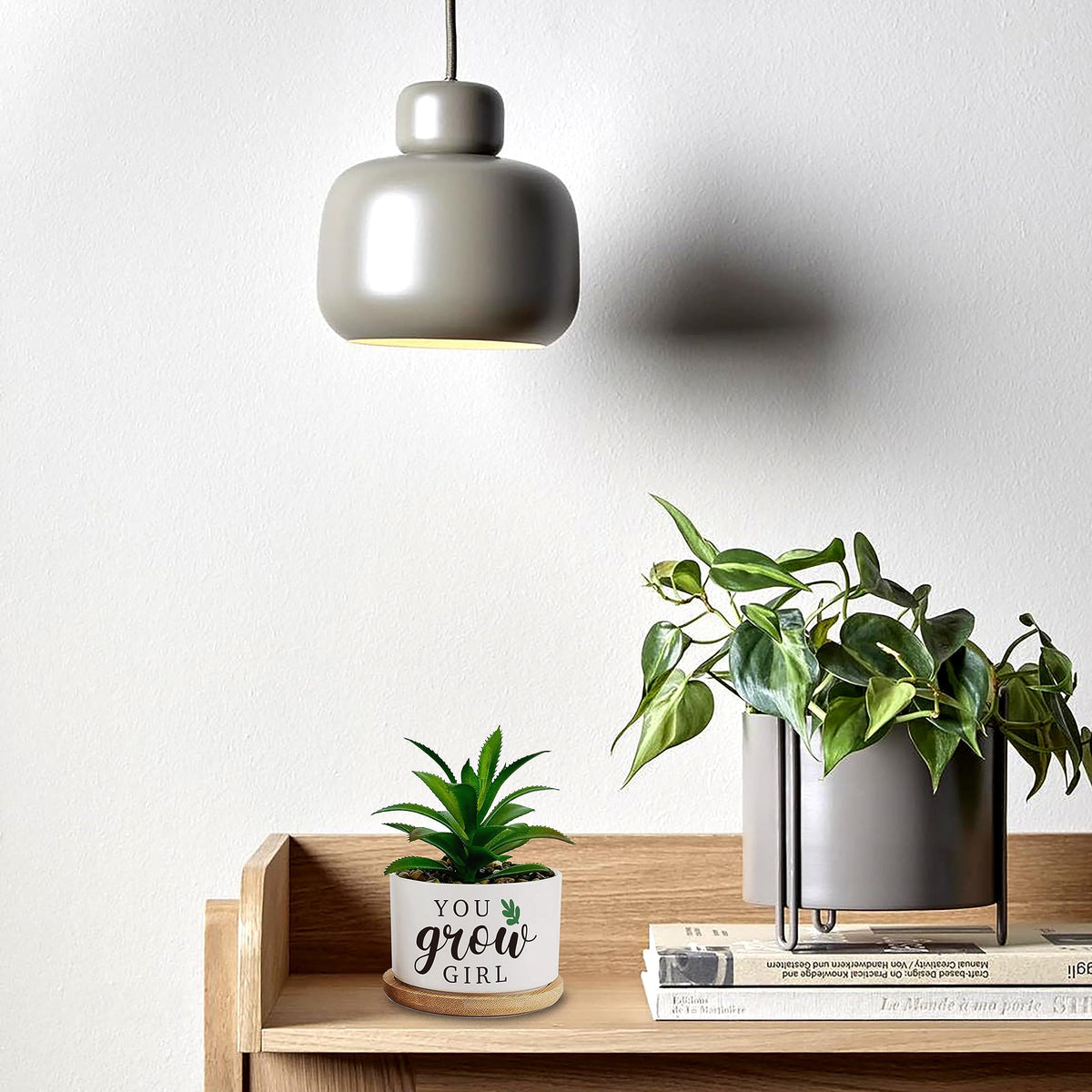 Msyueos plant pot for herbs, cacti, and tiny greens
