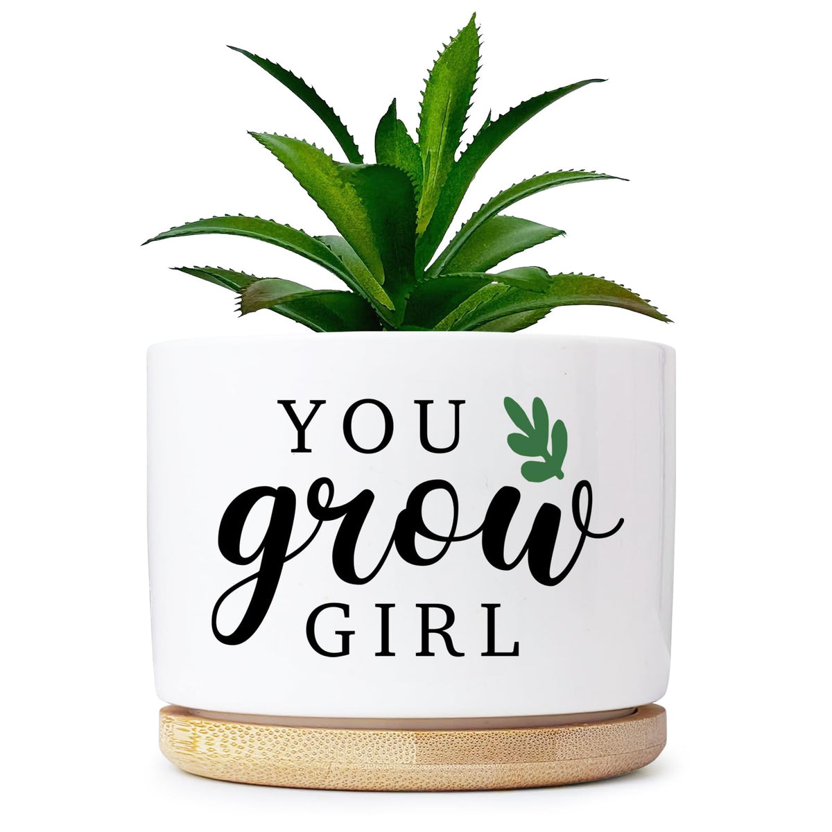 Msyueos Grow Funny Planter: cute plant pot for desk decor and gifting