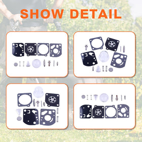 Mtanlo carb repair kit for Husqvarna 128DJX compatible parts with clear guidance.