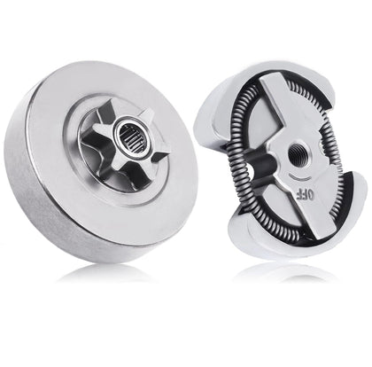 Mtanlo clutch assembly view for Husqvarna chainsaws showing clear engagement benefits