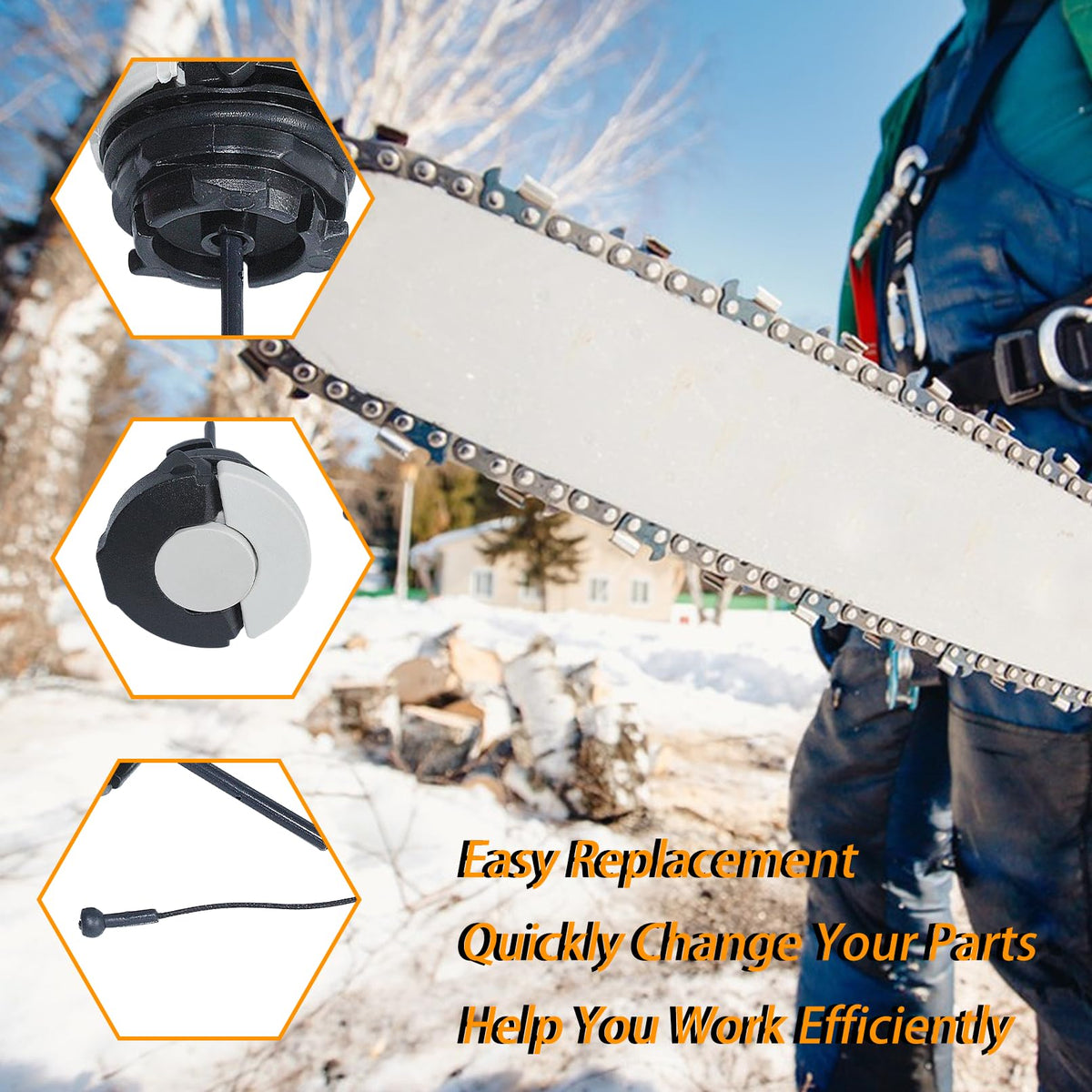 Mtanlo gas cap for Stihl MS280 maintains consistent fuel pressure while operating