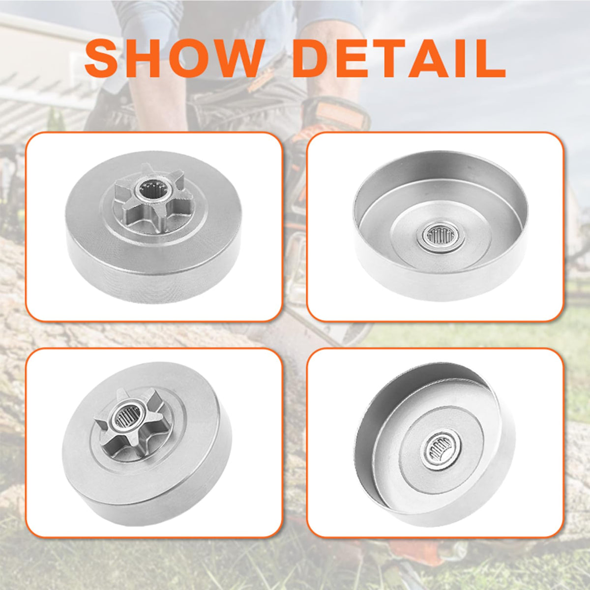 Mtanlo kit included parts image emphasizing clutch assembly and drum