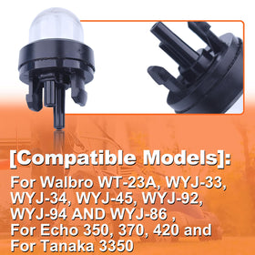 Mtanlo primer bulbs for Poulan and Ryobi—easy replacement.