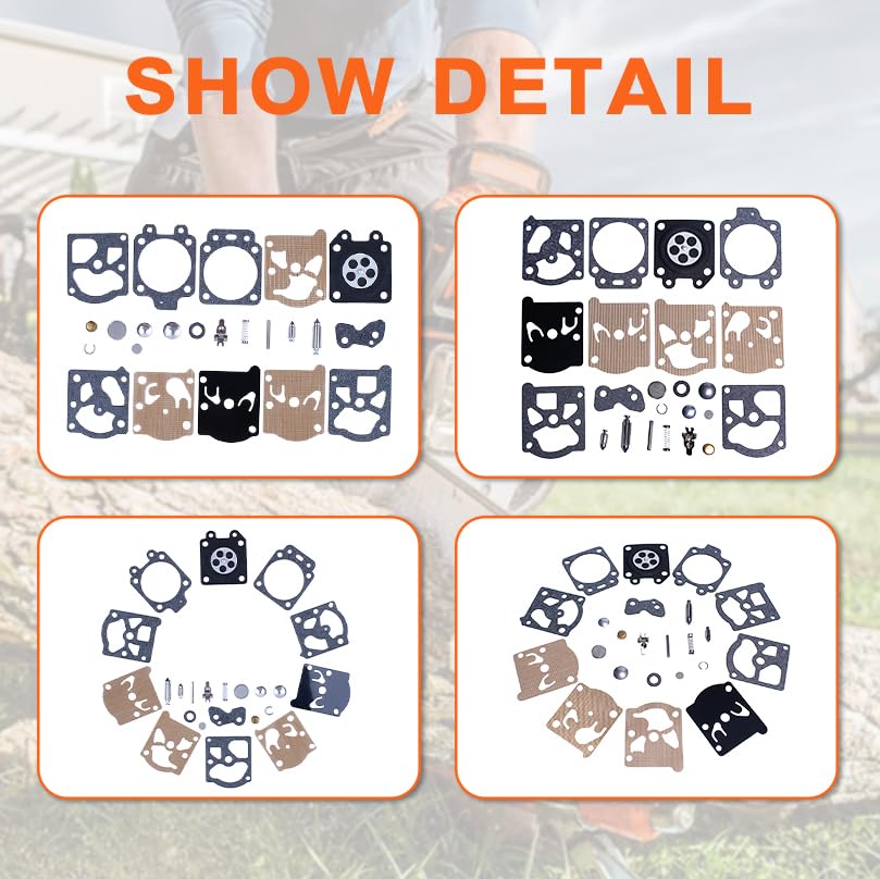 Mtanlo Stihl 026 carburetor rebuild kit supports quick repairs.