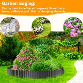 MTART black or silver edging enhances landscape color schemes.