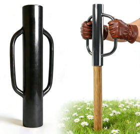 MTB Garden 16-inch fence post driver with handle for stable, comfortable post installation.