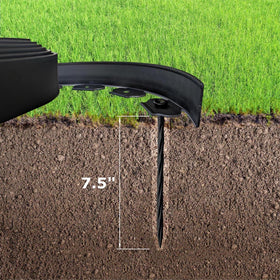 MTB Garden durable PE material supports straight or curved borders around beds