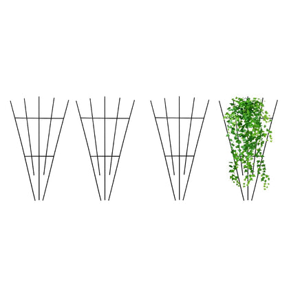 MTB Garden fan shape trellis panel supports climbing plants indoors and outdoors