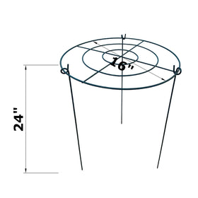 MTB Garden peony cage assembly view demonstrates quick setup for upright growth