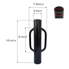 MTB Garden 12 lb steel post pounder for efficient fence post driving.