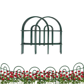 MTB Supply garden border fence, 6-panel pack shapes clean lawn edges and plant borders.